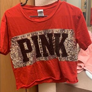 PINK crop top (Like new)